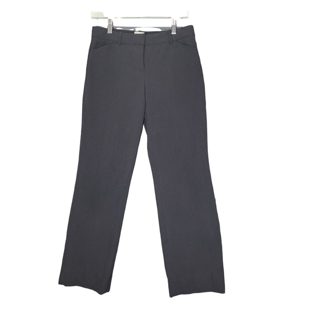 CREMIEUX Womens Pants SZ 4 Straight Leg Low Rise Black‎ Casual Office Business